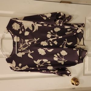 WEST KEI Allan Surplice Rolltab Blouse